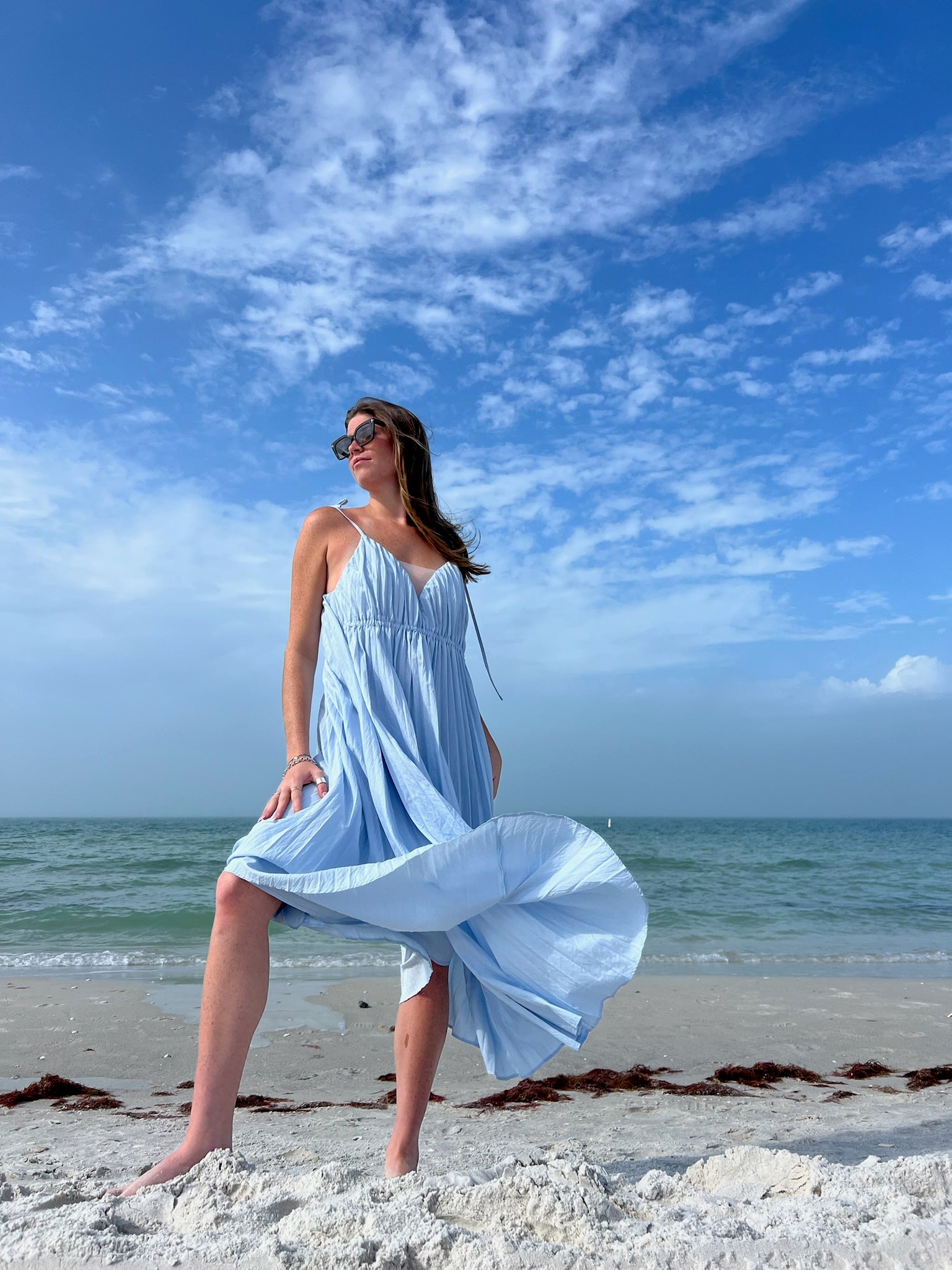 Beach Crinkle   Chatham Dress