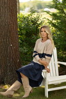 Beachcomber Sweater | Striped Navy