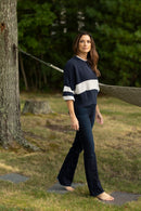 Beachcomber Sweater | Striped White