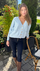 Duchess Cardigan | Frost Blue