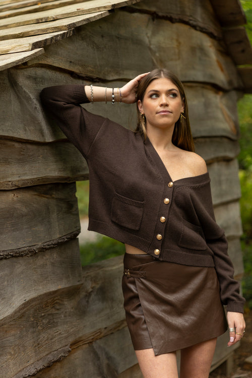 Duchess Cardigan | Chocolate