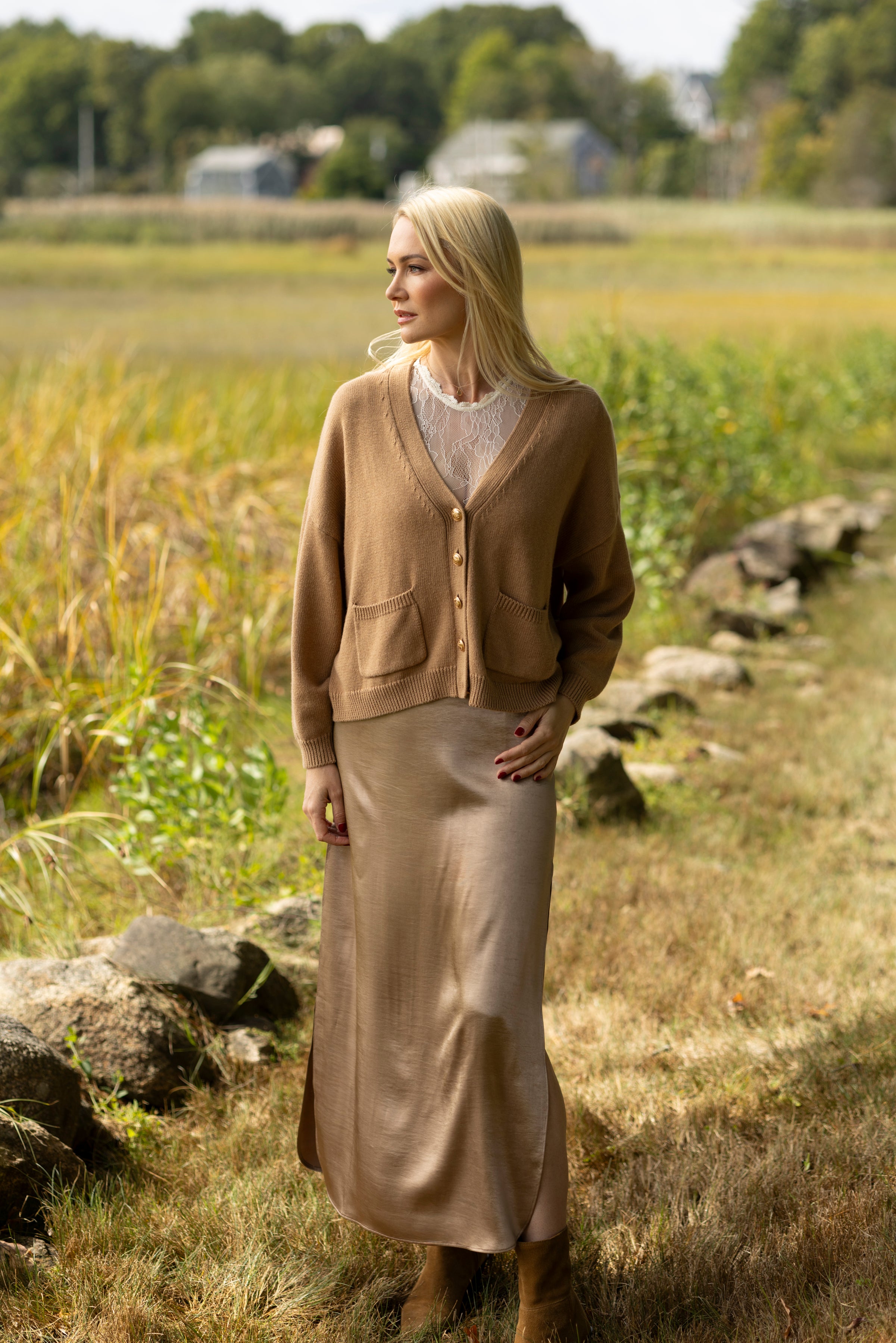 Duchess Cardigan | Light Mocha