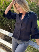 Harlow Lace Top | Black