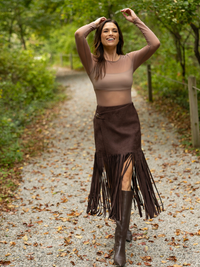 Bal Harbor Mesh Top | Chocolate