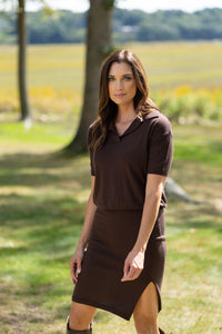 Margo Polo Sweater | Chocolate