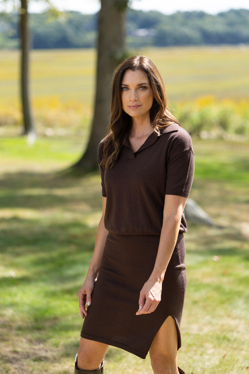 Margo Polo Sweater | Chocolate