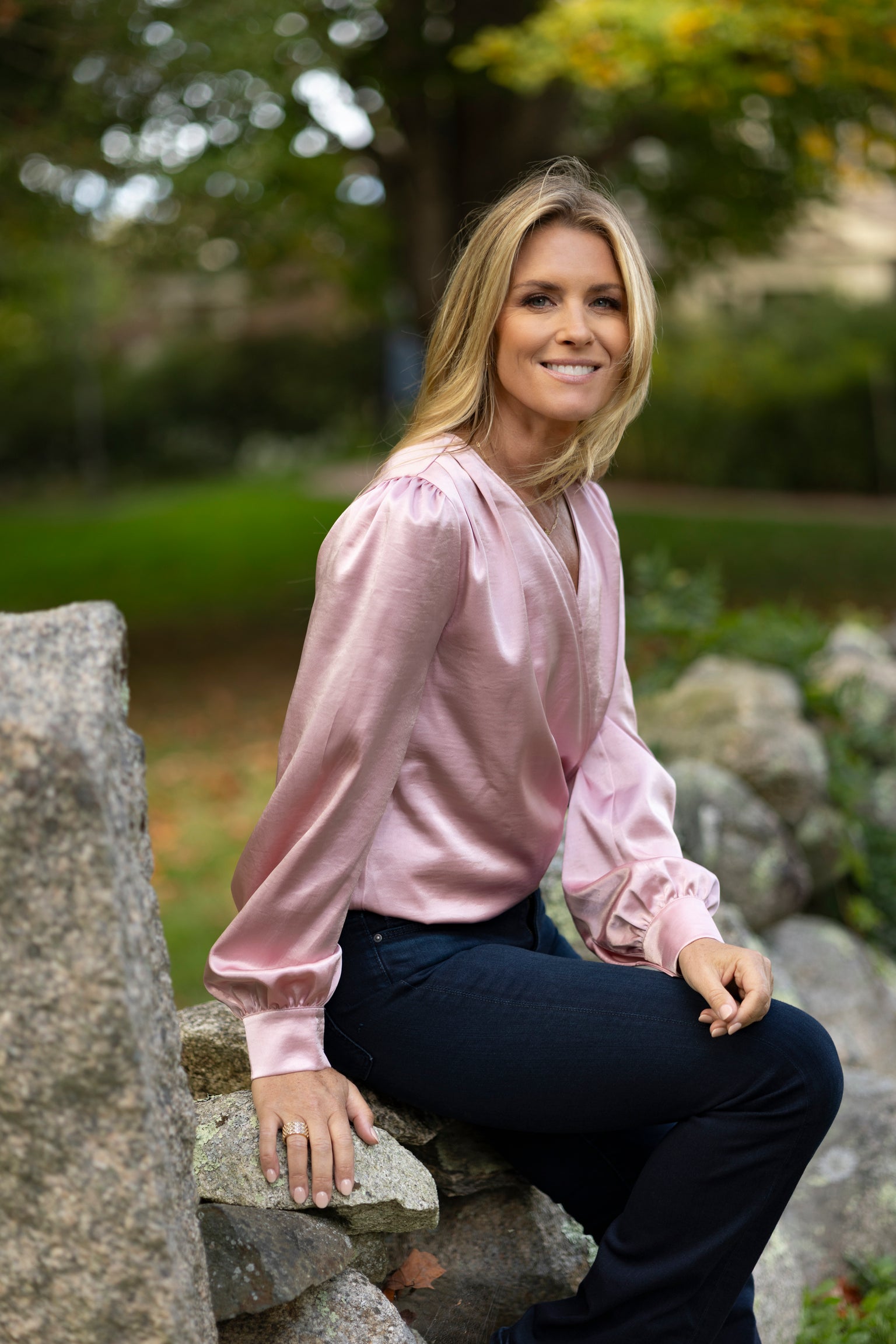 Quinn Wrap Top | Soft Pink