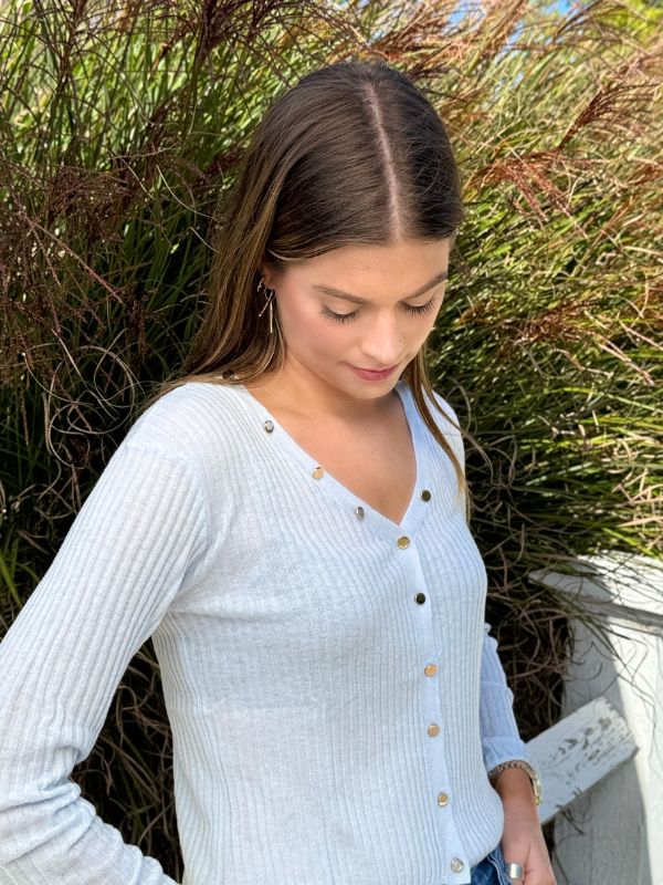Dylan Long Sleeve | Soft Blue