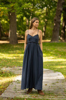 The Soleil Dress | Navy + Black