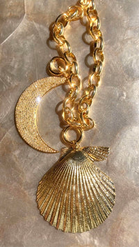 Sophia C Jewelry | Maui Moon Charm Necklace