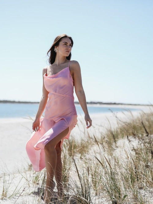 The Capri Dress | Coral Pink