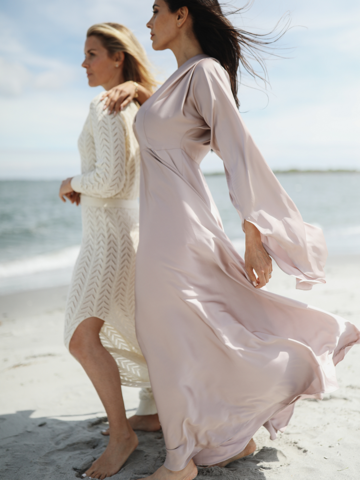 Silky Serena Dress | Soft Sand